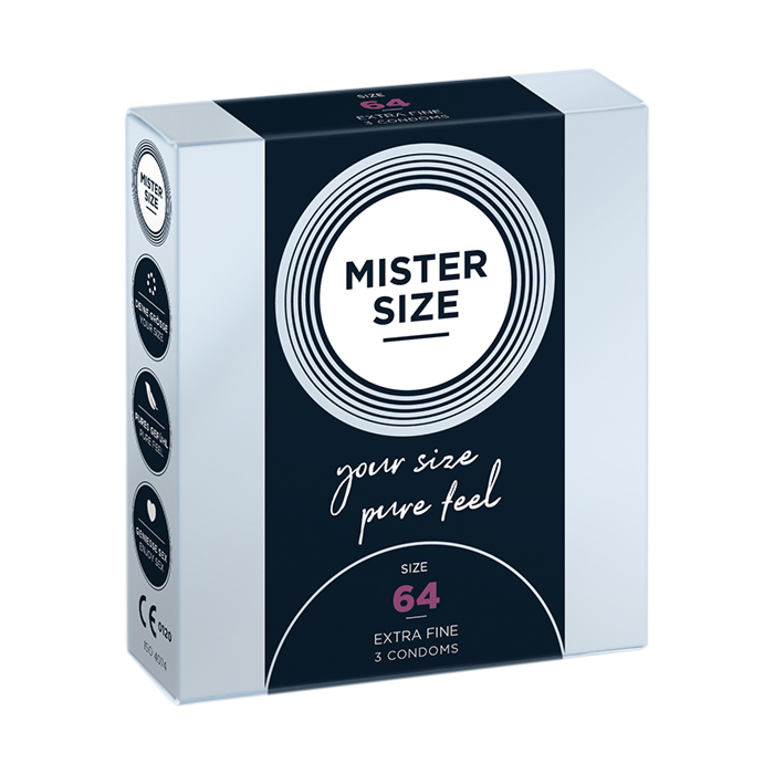 Mister Size - Pure Feel - 64 mm - 3 pack
