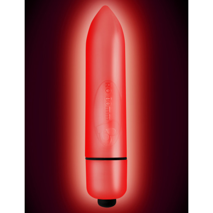 Neon Nights Quasar Red RO-80mm Small Vibrator - Rocks Off