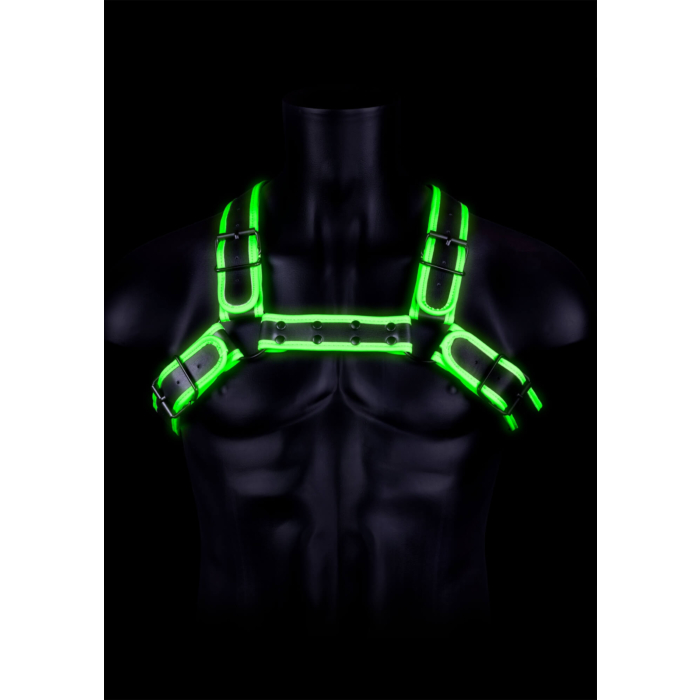 Ouch! Buckle Bulldog Harness - Glow in the Dark Ouch! Buckle Bulldog Harness - Glow in the Dark