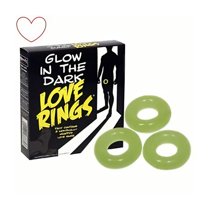Glow In The Dark Love Rings