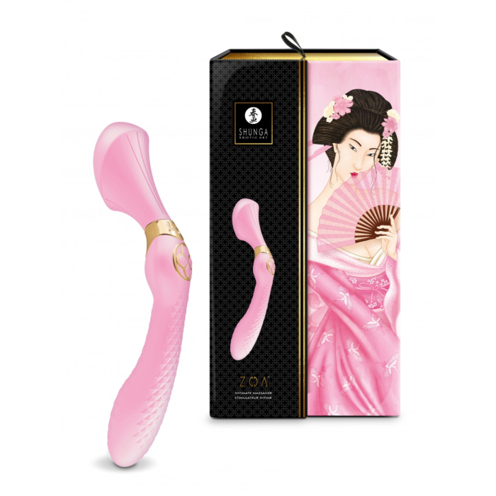 SHUNGA VIBRATOR MASSAGER ZOA USB PINK