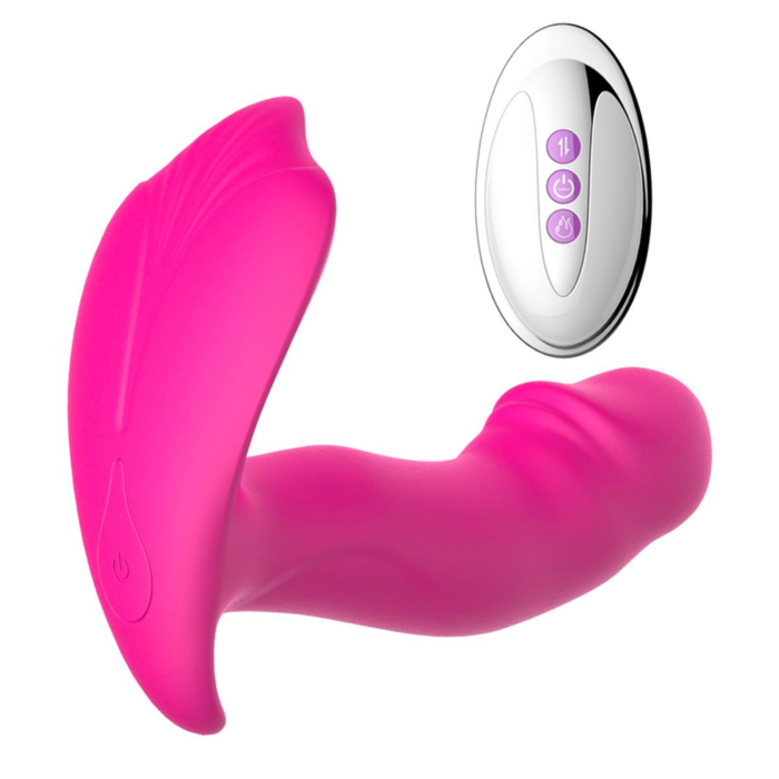 Heating Panty Vibrator and Pulsator - Pink