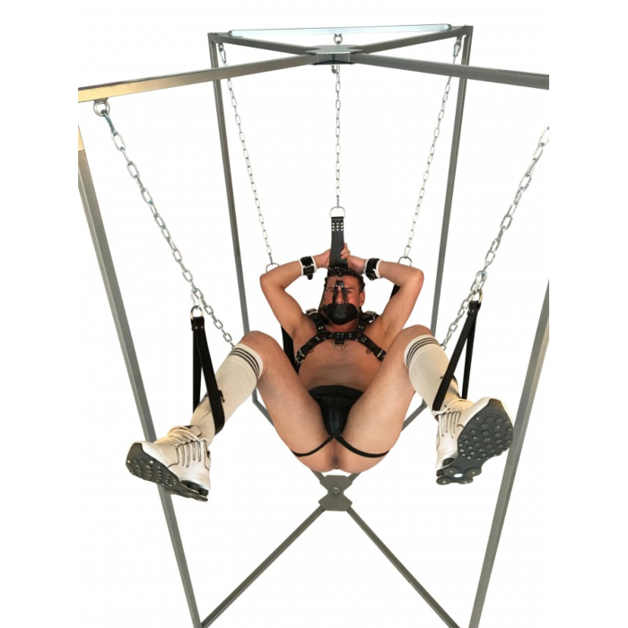 SLING STAND FOR SLING 4 or 5 POINTS + CARRY BAG - BDSM - Platinum gray
