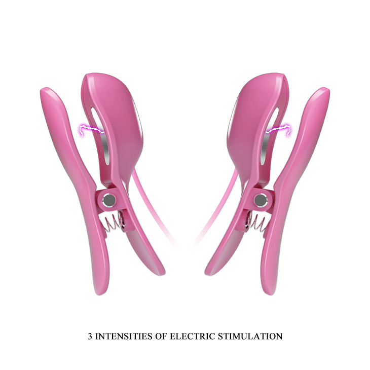 PRETTY LOVE -NIPPLE CLIP, 7 vibration functions 3 electric shock functions 